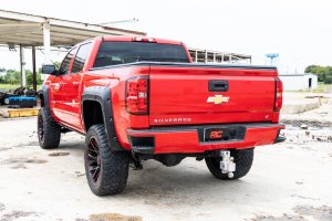 Chevrolet Silverado 1500 Fender Flares - Rough Country - Defender - Silver - '14-'18